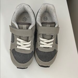Cat & Jack Gray Kids Sneakers (never worn)